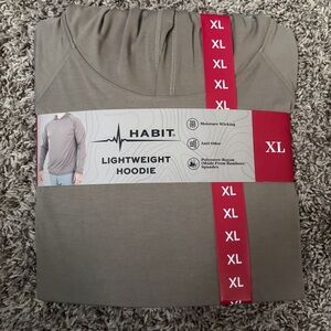 HABIT Men's Lightweight Hoodie - Olive